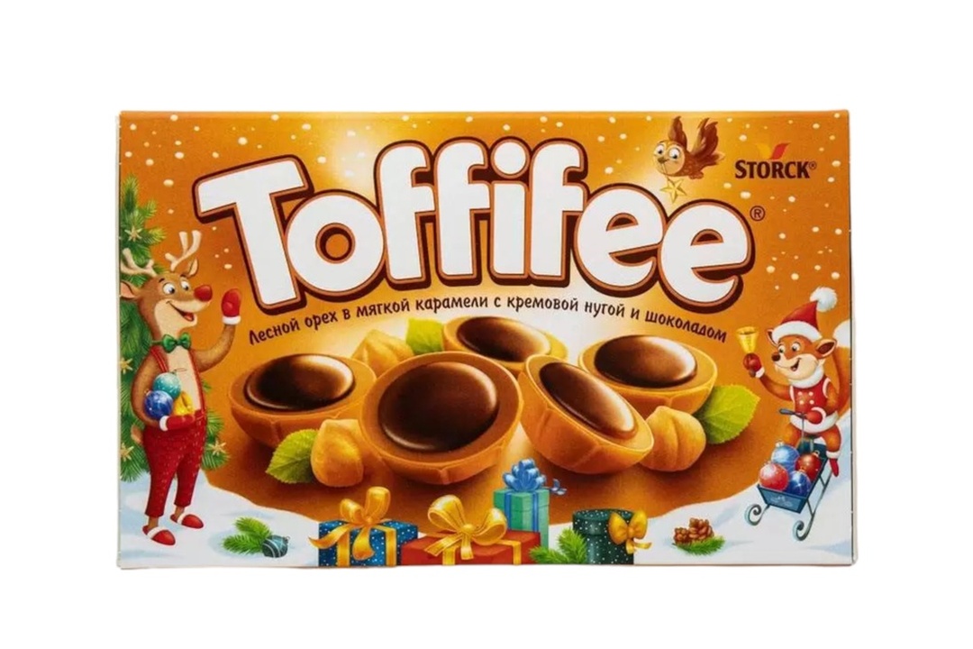 

Набор конфет Toffifee Лесной орех в мягкой карамели с кремовой нугой и шоколадом 125 г дизайн в ассортименте