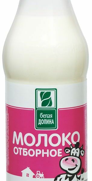 Молоко Белая Долина отборное пастеризованное 3.4-6%, 835мл