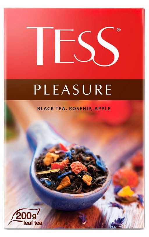 

Чай черный Tess Pleasure c шиповником и яблоком листовой 200 г