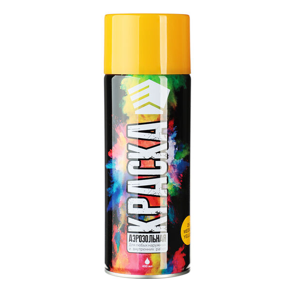 Ермак краска аэрозоль 400мл, желтая 06(9001/25)