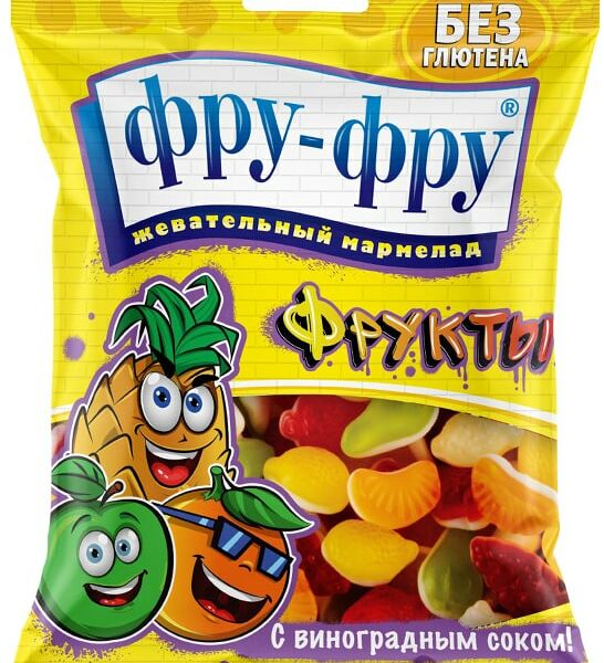 Мармелад Фру-Фру жевательный Фрукты 80г