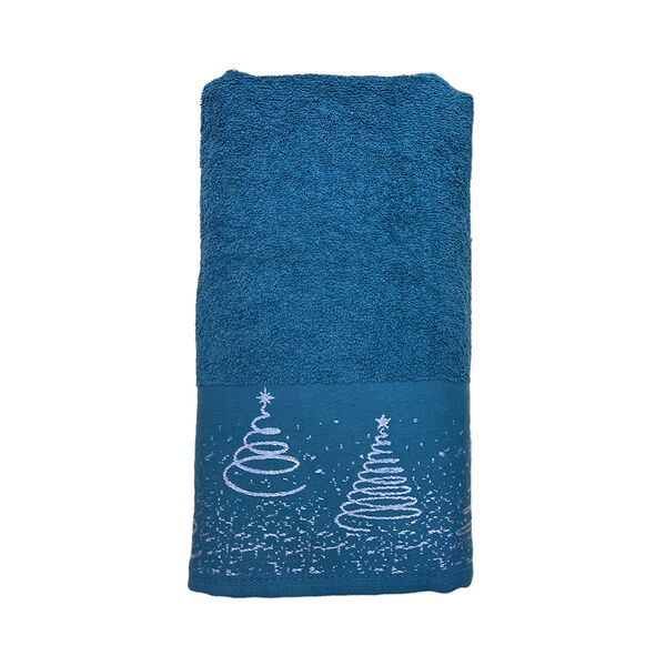 Полотенце махровое 50х80  410 НГ Ёлки зеленый