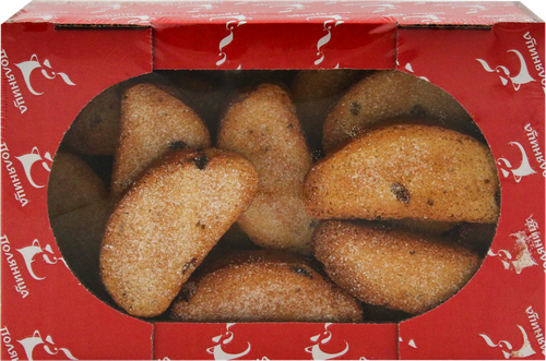 

Сухари сдобные Поляница с изюмом и сахарной посыпкой 400 г