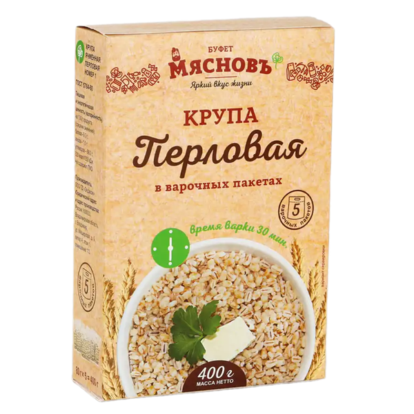 Крупа перловая в варочных пакетах МясновЪ Буфет