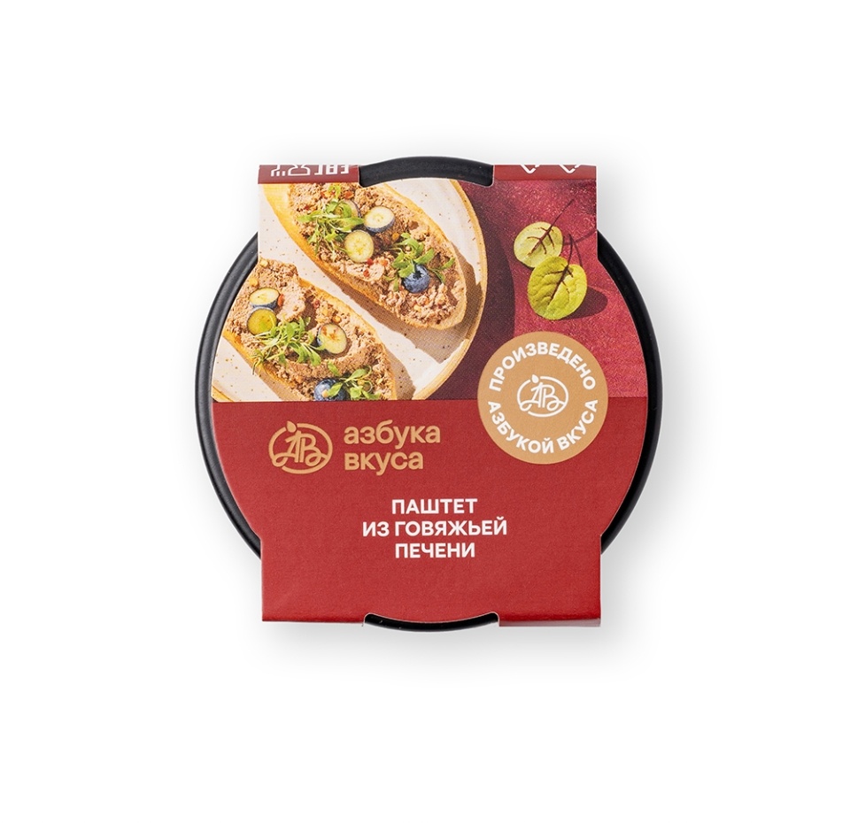 

Паштет Азбука Вкуса из говяжьей печени 90 г