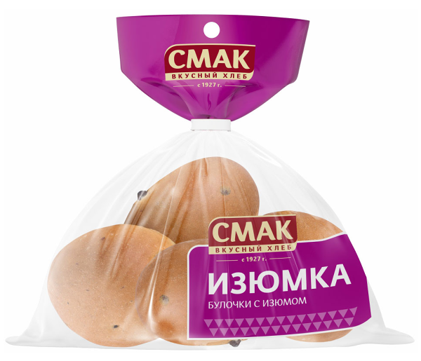 Булочки Смак Изюмка, высший сорт