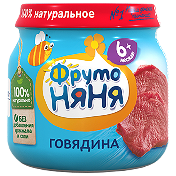 Пюре Фрутоняня 80г говядина