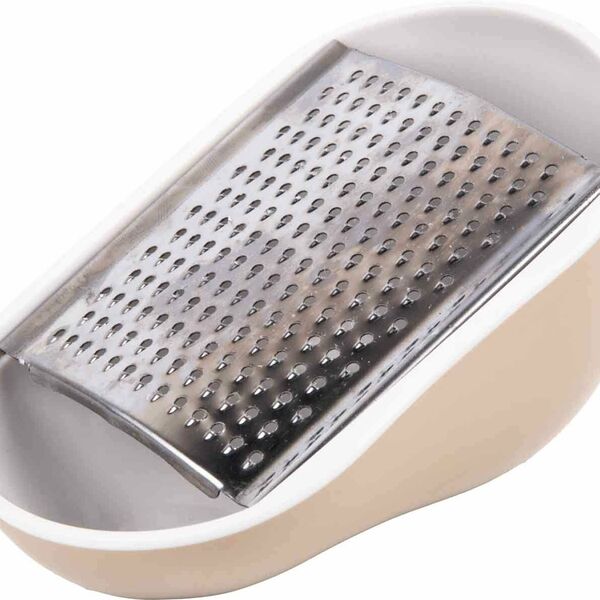 Терка малая с пластиковым контейнером, 13,5×9,5×6 см