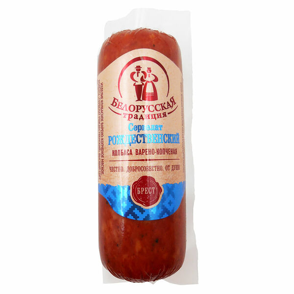 Колбаса Белорусская традиция Сервелат Рождественский в/к в/с 300г