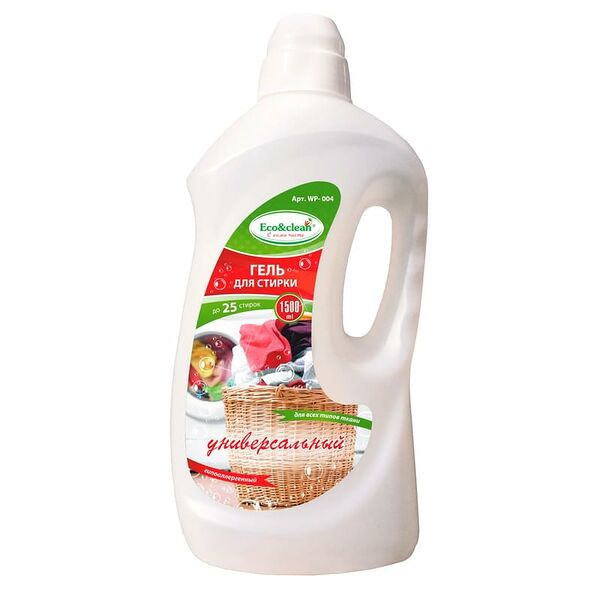 Гипоаллергенный Гель для стирки белья Универсальный Eco&clean 1500 мл (WP-004)