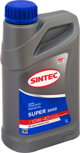

Масло моторное Sintec Super 3000 10W-40 SG/CD, Арт. 600239, 1л