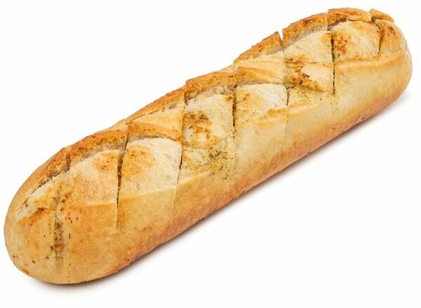 Половинка багета Ашан с чесноком