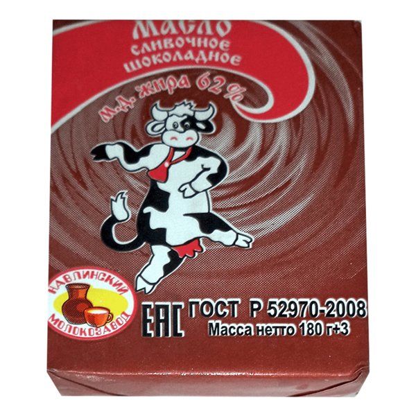 Масло шоколадное Навлинские продукты 62%