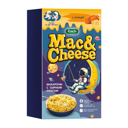 

Макаронные изделия Foody Mac&Cheese с курицей и сырным соусом, 143 г