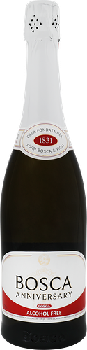 Напиток безалкогольный Bosca Anniversary сильногазированный белый полусухой, 0.75 л