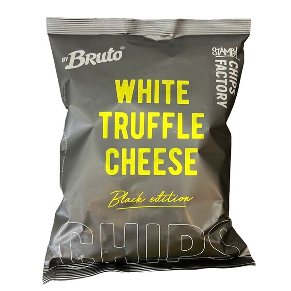 Чипсы картофельные BRUTO Black Edition Белый трюфель и сыр, 75г