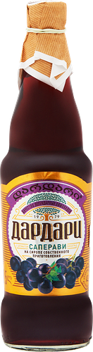 Напиток Дардари с ароматом винограда саперави сильногазированный, 0.5 л