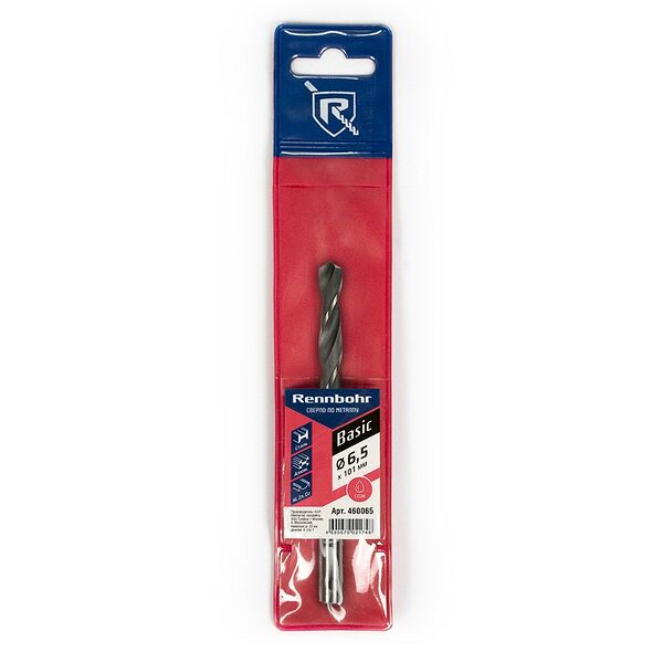 Сверло по металлу Rennbohr Basic, 6.5х101 мм