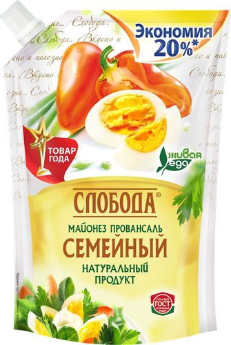 

Майонез Слобода Провансаль Семейный 850 мл