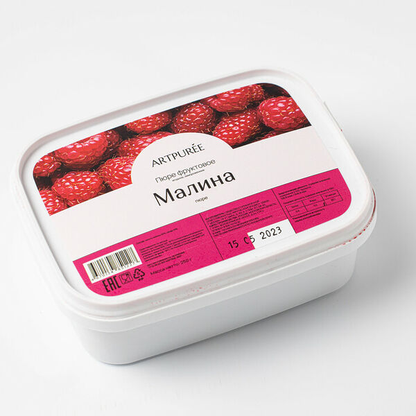 Пюре из малины, заморозка