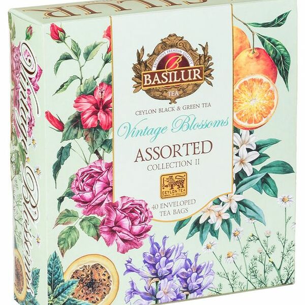 Чай Basilur Коллекция Винтажные цветы Ассорти, 40х1,5г