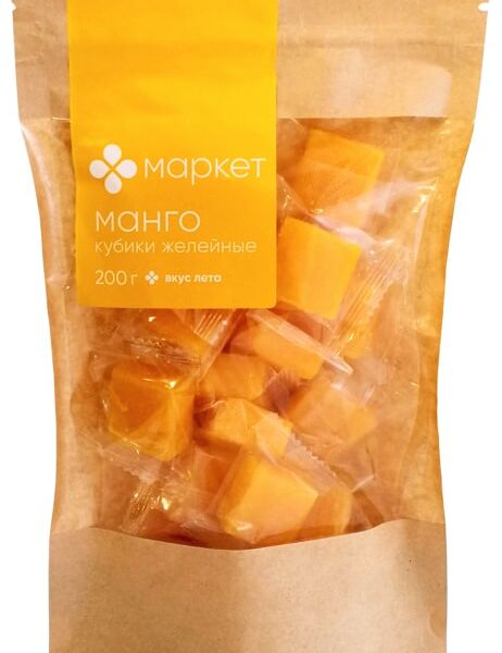Манго Маркет кубики желейные 200г