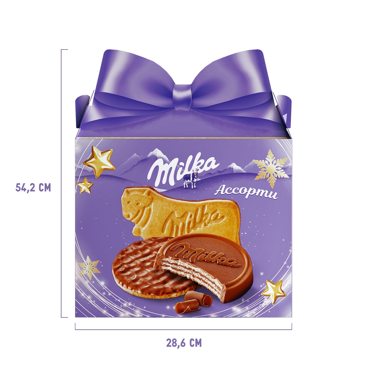 

Сладкий подарочный набор Milka Печенье и вафли 142 г