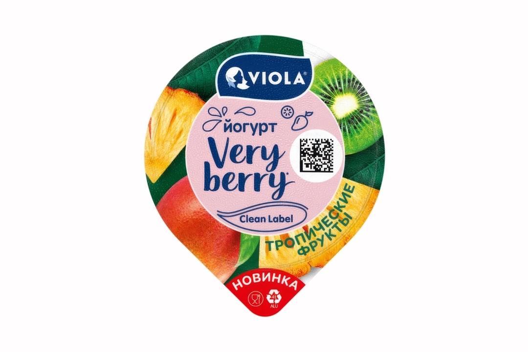 

Йогурт Viola Very Berry с тропическими фруктами 2.6% 180 г