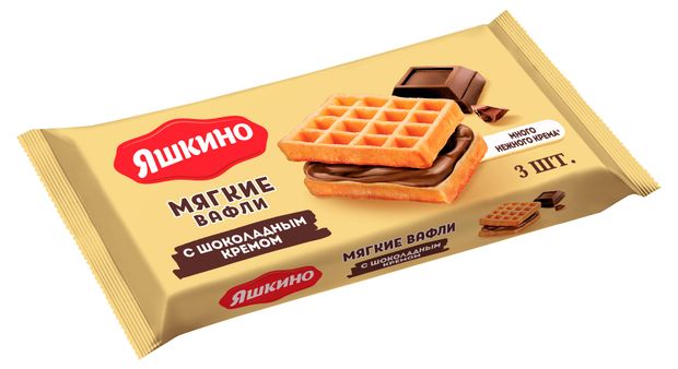 

Вафли мягкие Яшкино с шоколадным кремом 120 г