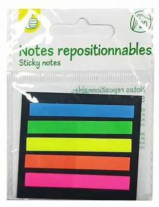 Набор канцелярских стикеров 5 шт ТМ Auchan (Ашан)