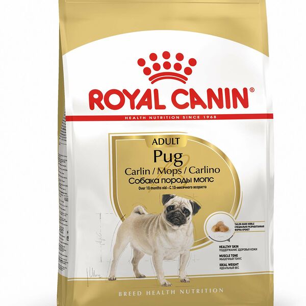 Сухой корм Royal Canin Pug Adult для взрослых собак породы Мопс от 10 месяцев 500 г