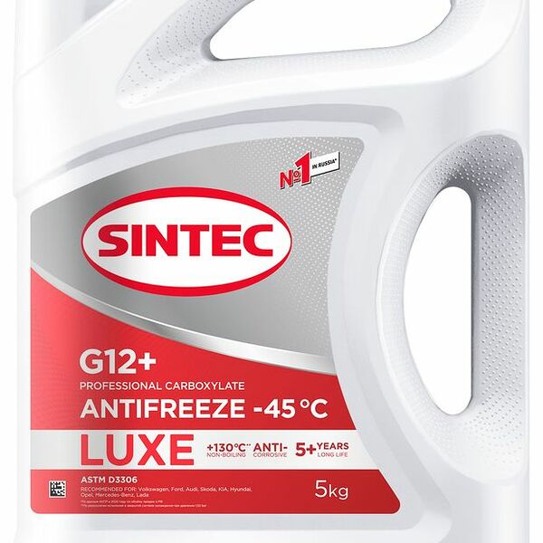 Антифриз LUX (Люкс) G12 -40 5 кг ТМ Sintec (Синтек)