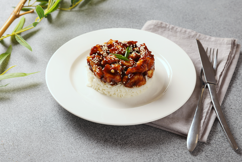 

Курица ЛЕНТА FRESH Кунг Пао с рисом, весовая