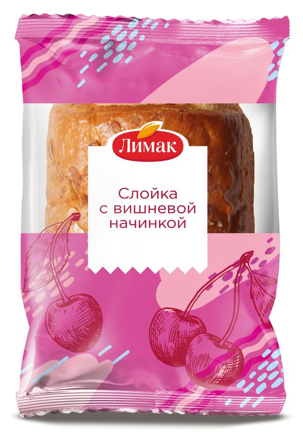 

Слойка Лимак с вишневой начинкой 60 г