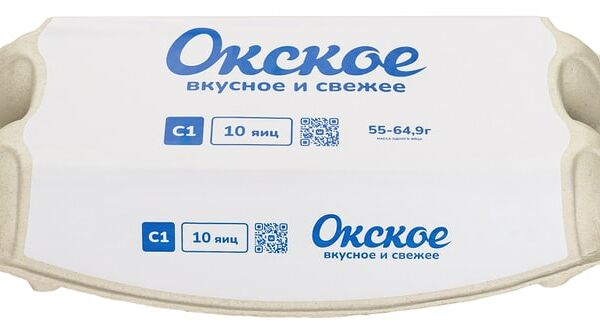 Яйца Окское С1 белые 10шт