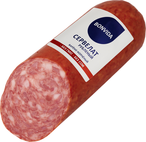 

Колбаса копчено-вареная Bonvida Сервелат Рубленый, 500 г
