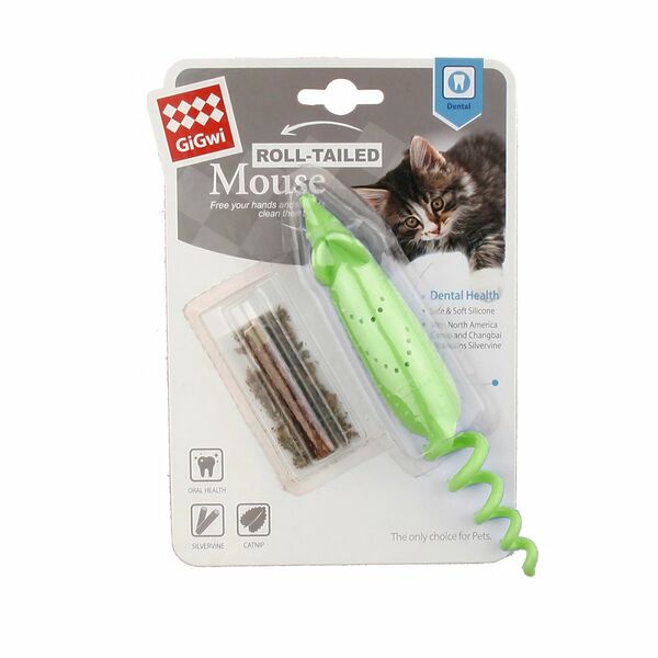 Игрушка для кошек Мышка резиновая 16,5см