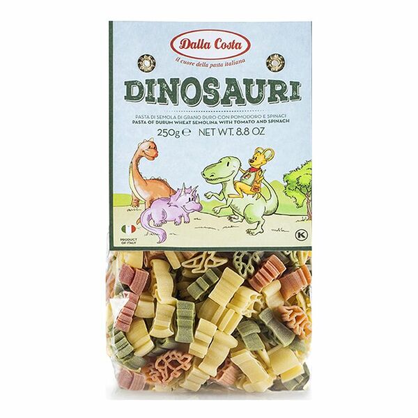 Макаронные изделия без яиц со шпинатом и томатами Динозавры, Dalla Costa