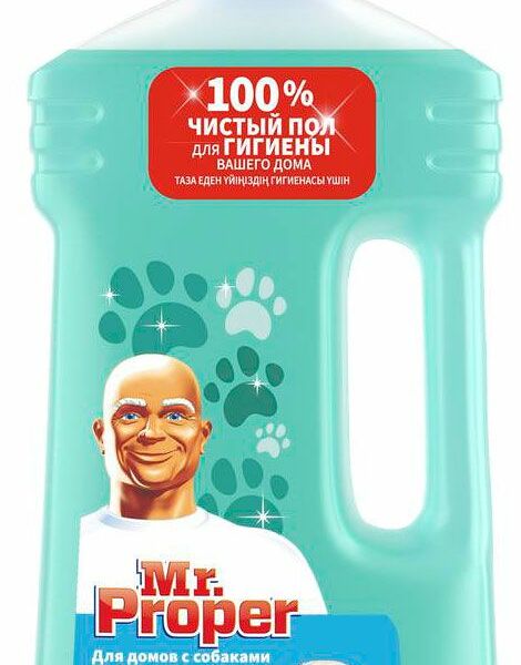Моющая жидкость Mr. Proper Свежий цитрус для полов и стен для домов с собаками 1л