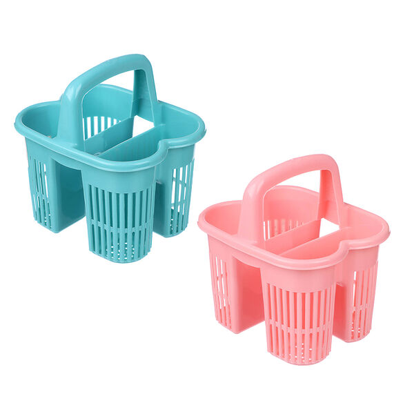 Сушилка для столовых приборов Vetta с ручкой, 4 секций, пластик, 