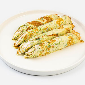 Омлет запеченный с муссом из филе лосося