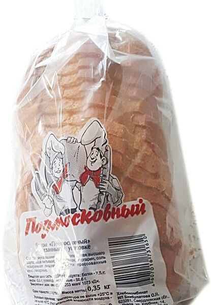 Батон Бикбулатова О.Н Подмосковный высший сорт нарезка 350 г