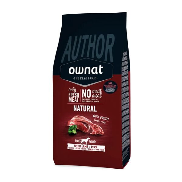 Author Сухой корм Ownat для взрослых собак, с ягненком и свининой, 3 кг