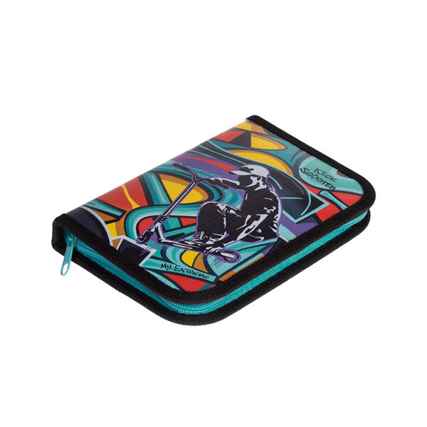 Пенал Hatber Скейтпарк с табл умн 190х130мм 1отд на молнии глянц ламин NPn_44047