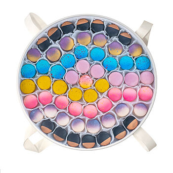 Набор пирожных макарони «Праздничный», MACARONIKA, 60 шт.