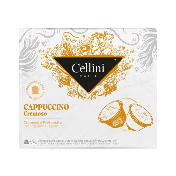 Кофе в капсулах Cellini Dolce Gusto Cappuccino Cremoso 10шт.