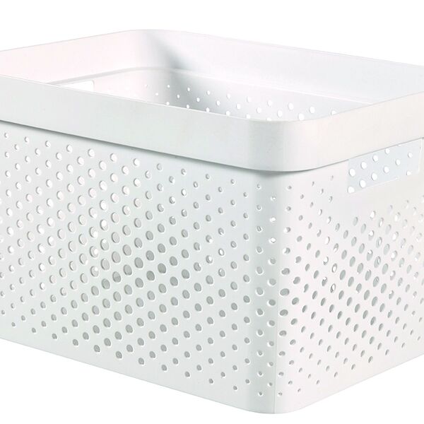 Корзина для хранения Curver Infinity белая 17 л, 35.5 x 26.2 x 21.9 см