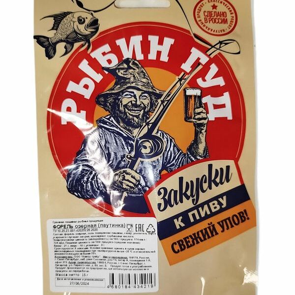 Форель Рыбин Гуд паутинка сушеная 15 г