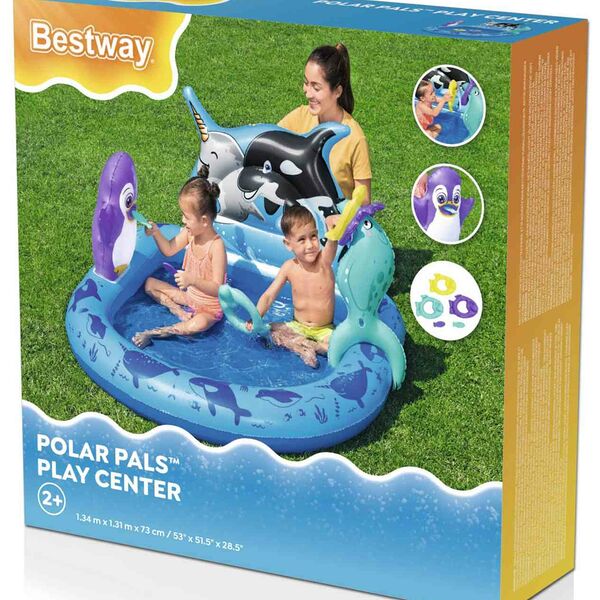 Бассейн надувной Bestway 53156 Polar Pals 84 литров, 134x131x73 см