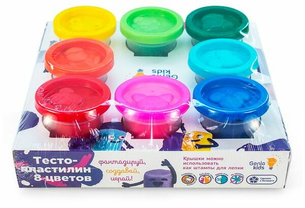 Тесто-пластилин Genio kids 8 цветов